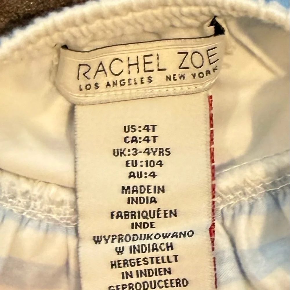 Rachel Zoe 4T Monogramable Blue Summer Dress